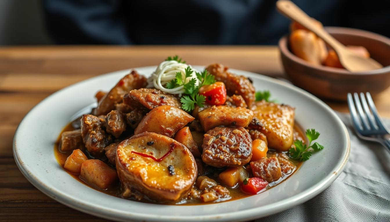 Balanced healthy meal prepared in a home kitchen